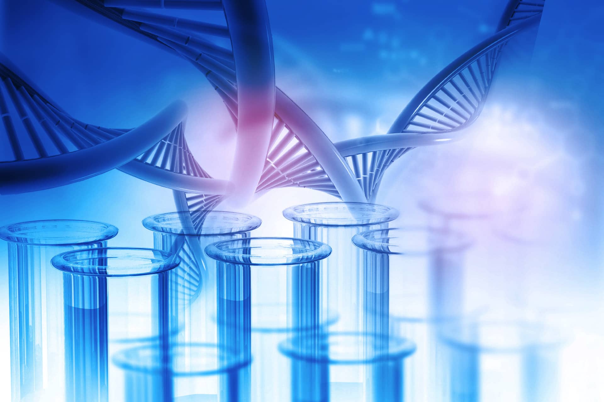Test tube with DNA